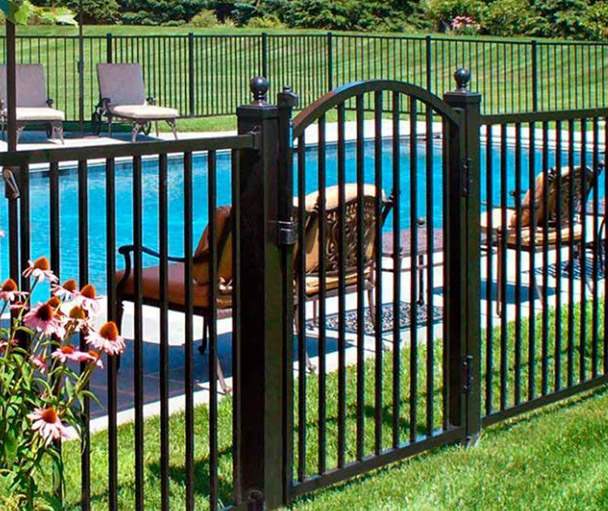 Commercial Township aluminum fence